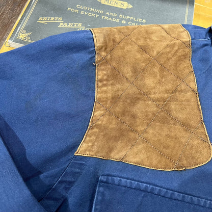 Double RL Ralph Lauren Leather Patchwork Shirt