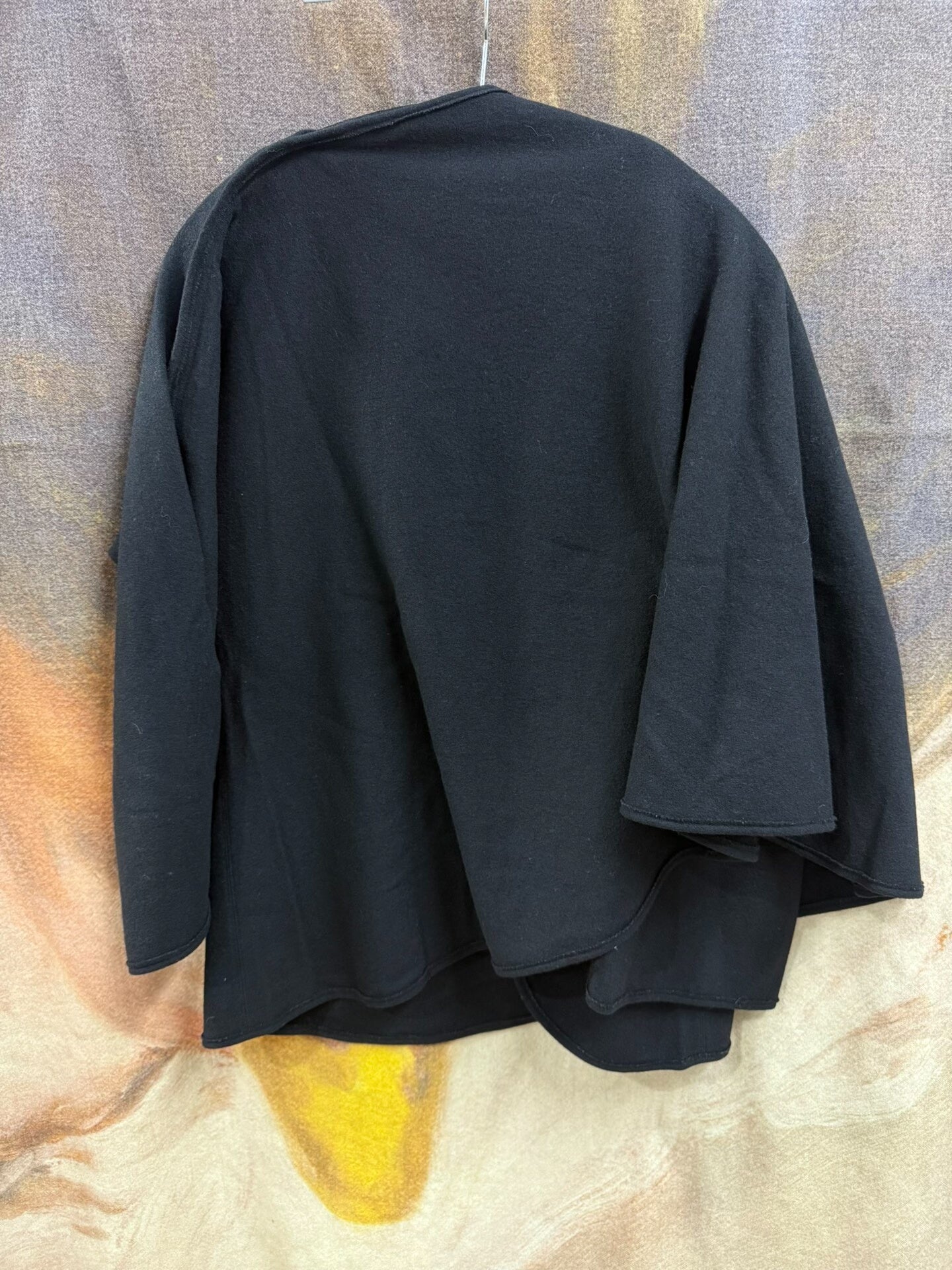 yohji yamamoto wool cape jacket unisex