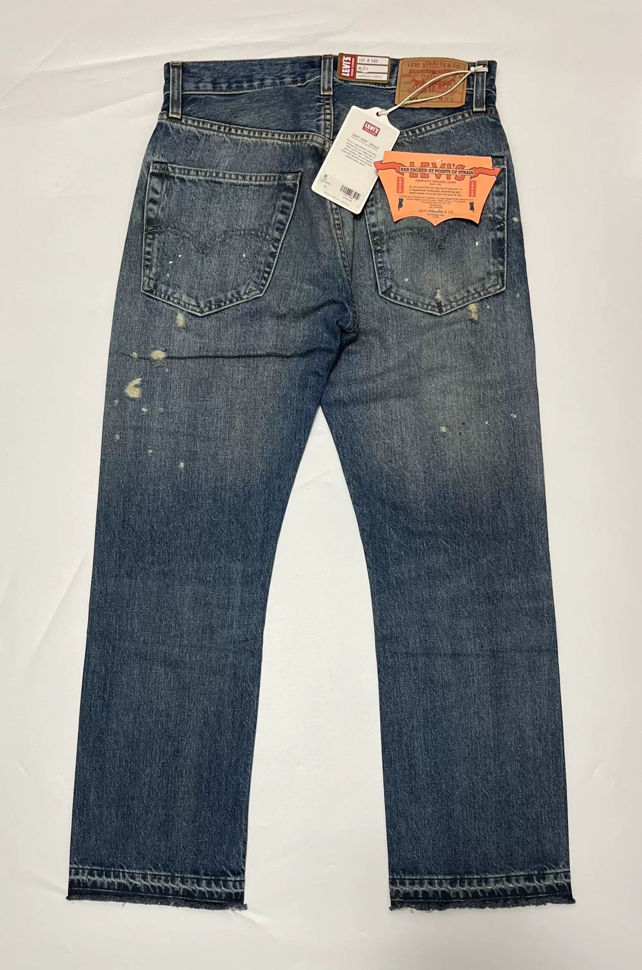 vintage distressed denim jeans by levi's