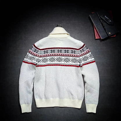 RRL Double-Layer Thick Cotton Sweater