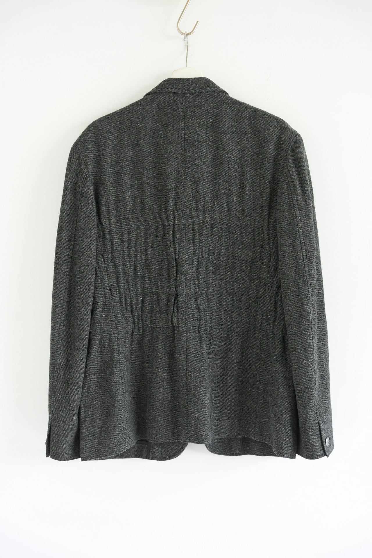 Yohji Yamamoto 05AW Pleated Silver Buckle Blazer