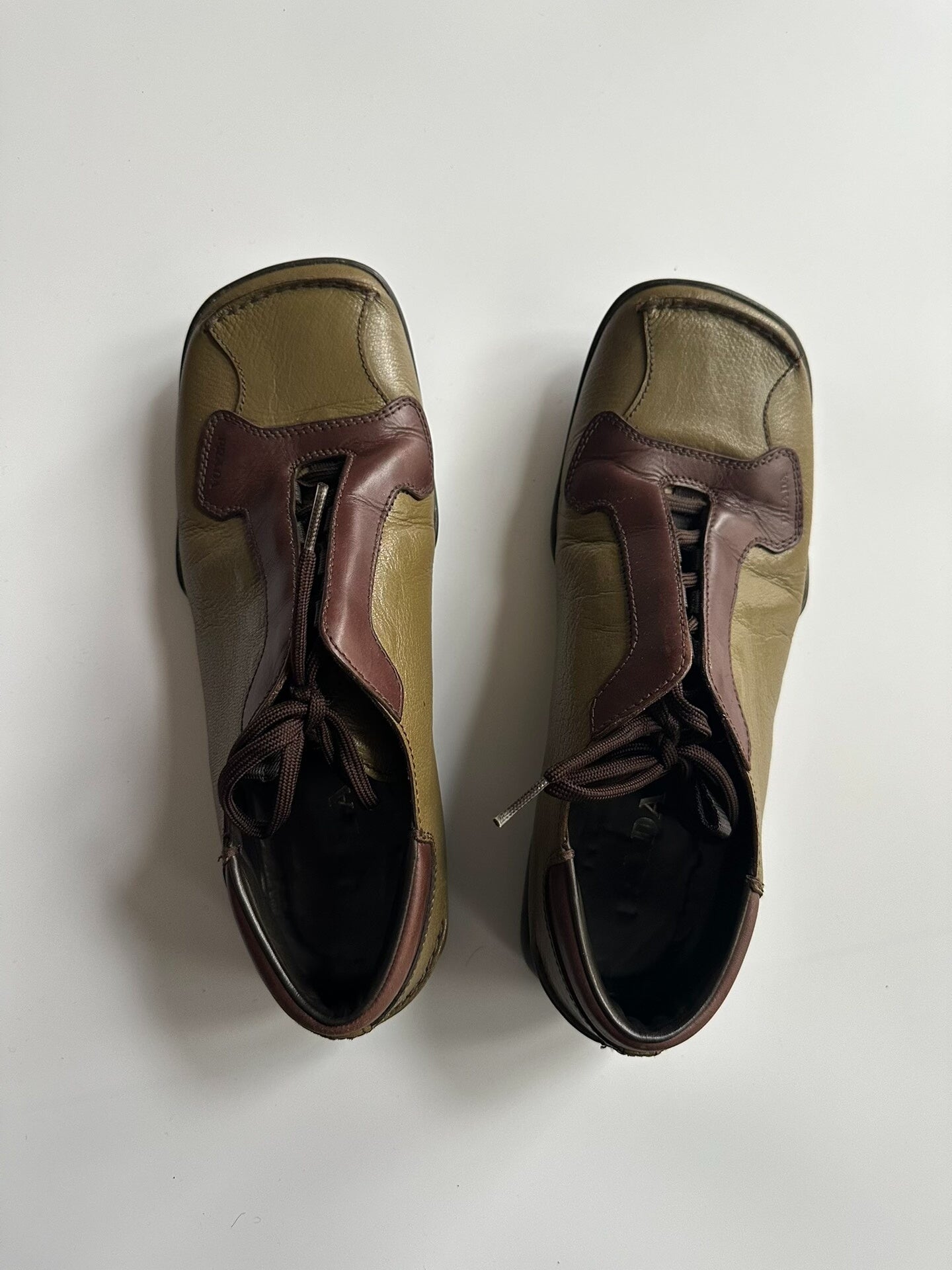 PRADA Leather Sport Sneakers Size 8