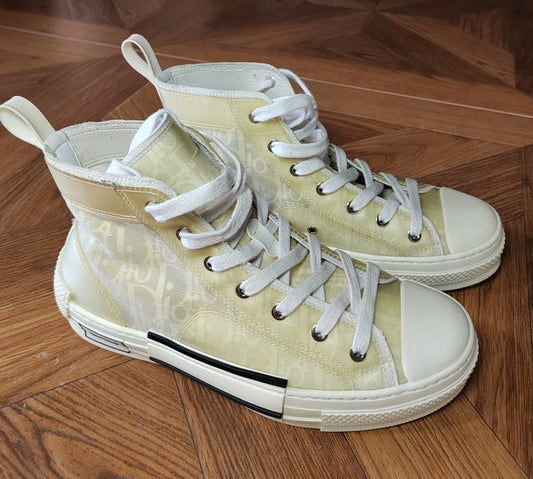 Dior B23 High-Top Sneakers Beige