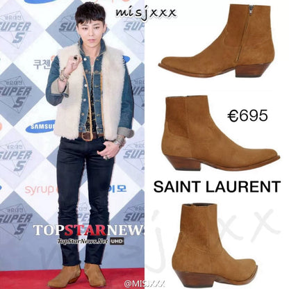 Saint Laurent SS15 Suede Boots GD Style