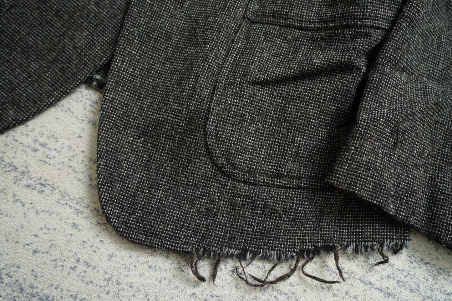 Takahiro Miyashita Western Frayed Blazer