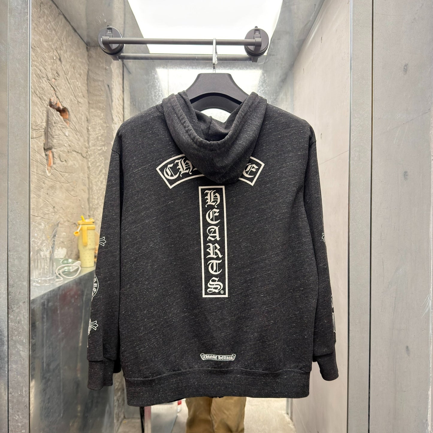 Chrome Hearts Black Gray T-bar Zipper Jacket