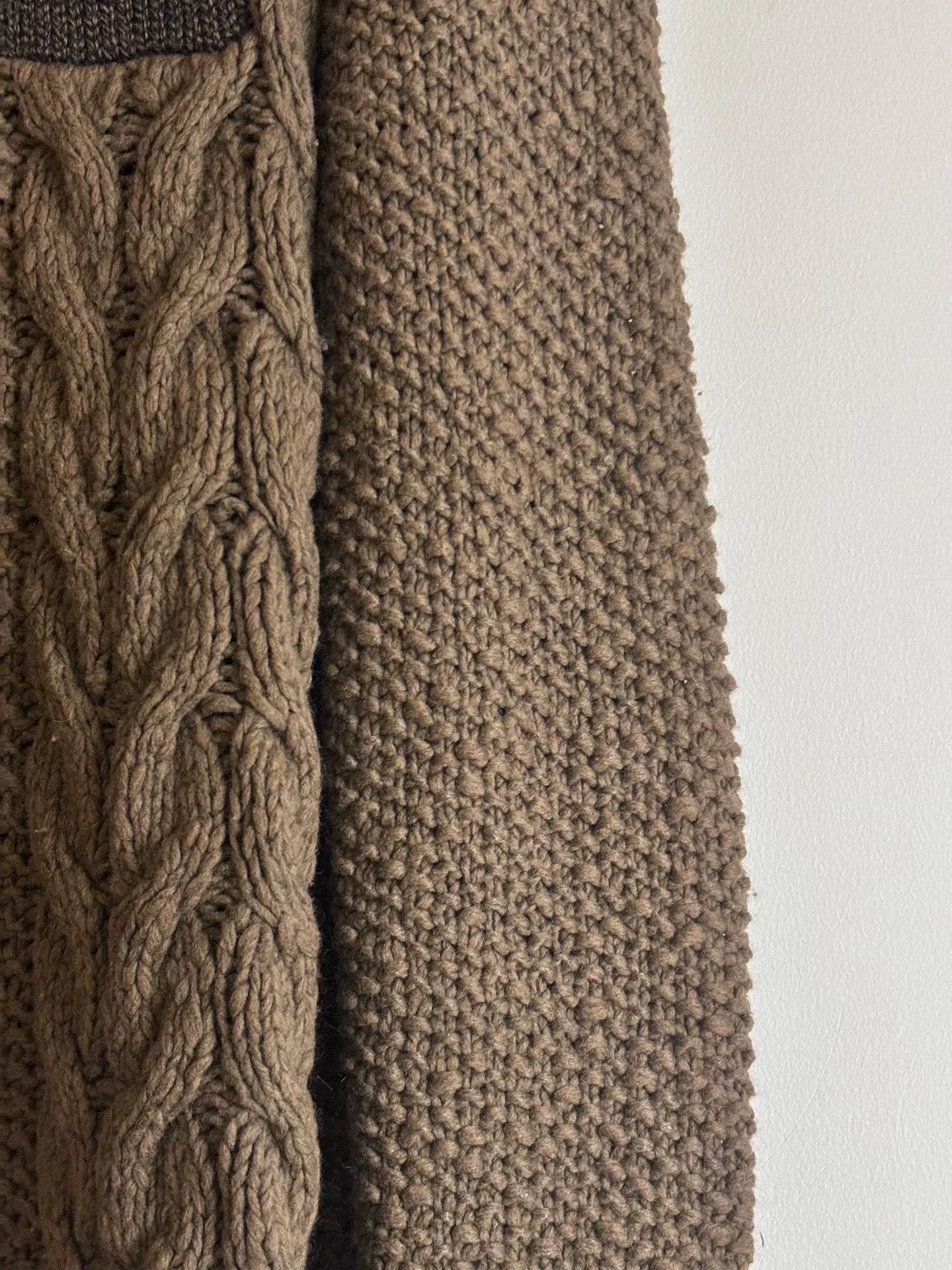 maison martin margiela high neck knit sweater