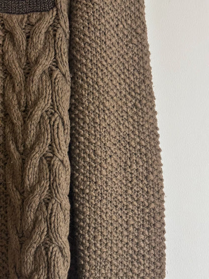 maison martin margiela high neck knit sweater