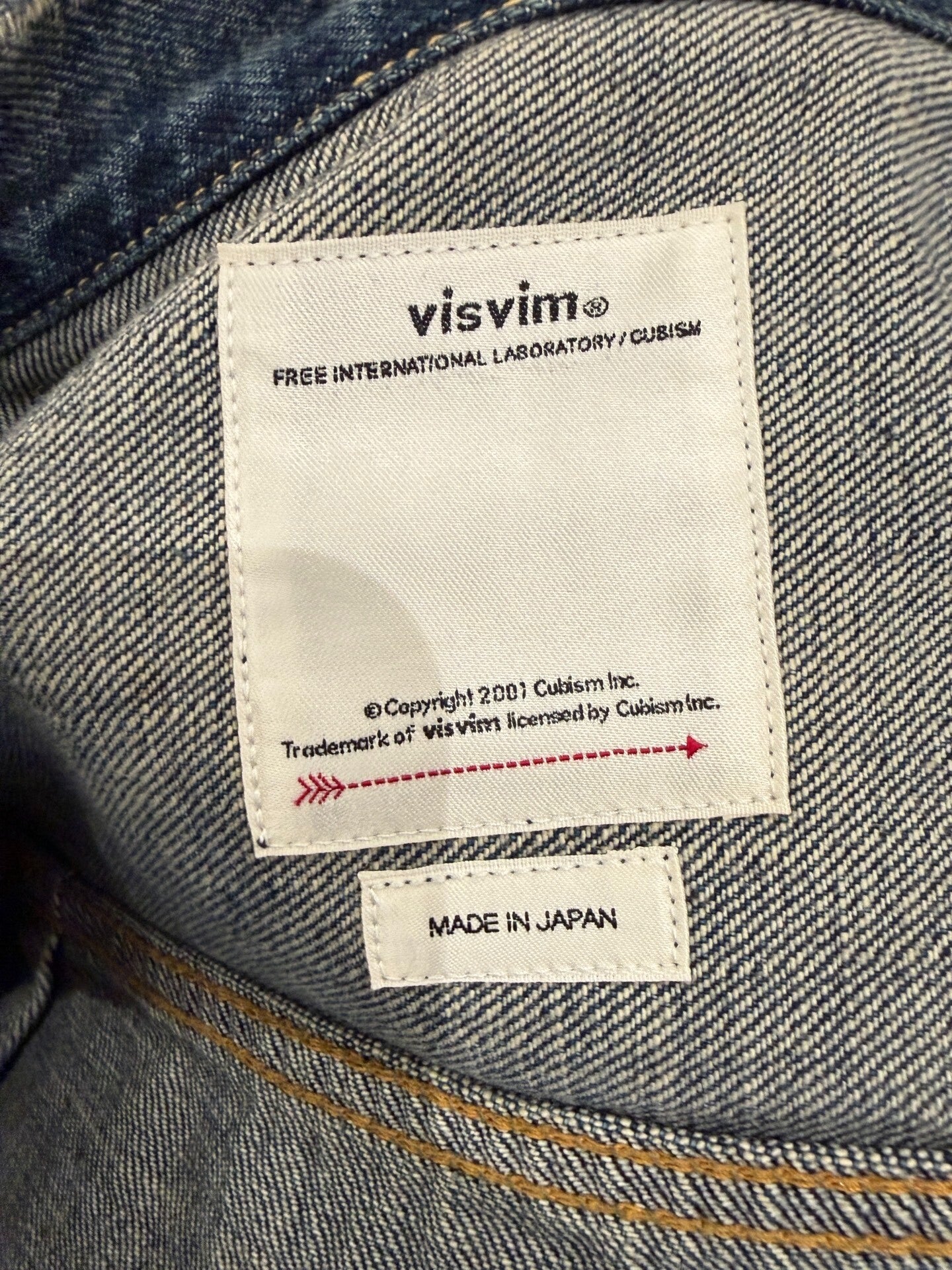 VISVIM 18AW 101 JKT Damaged Denim Jacket