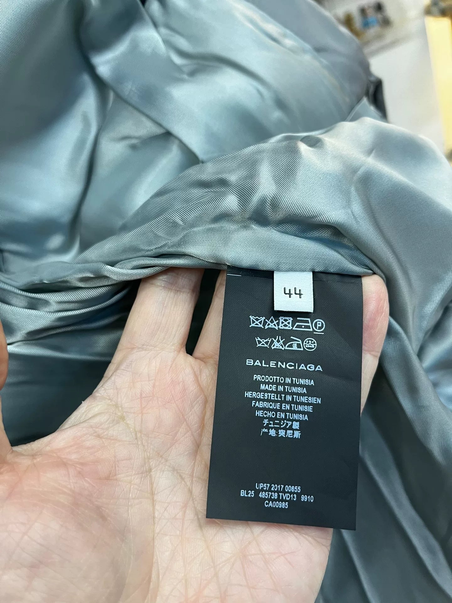 Balenciaga Gray Down Jacket Size 44