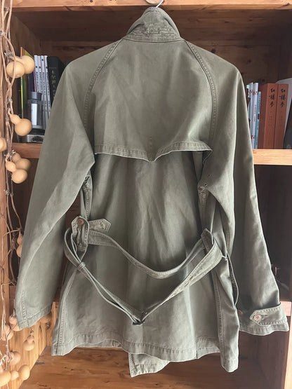 long military canvas jacket by colimbo