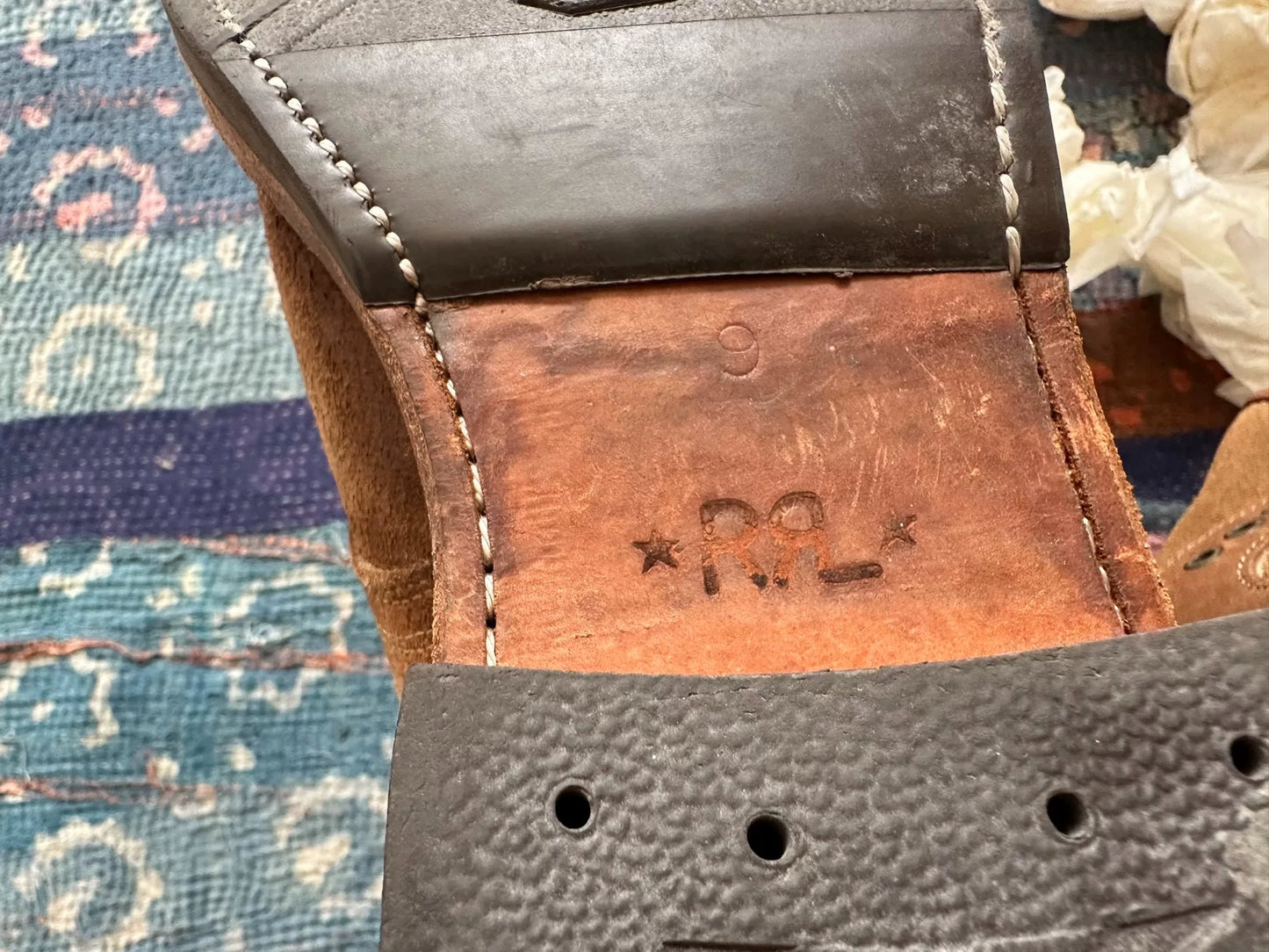 rrl ralph lauren vintage suede boots