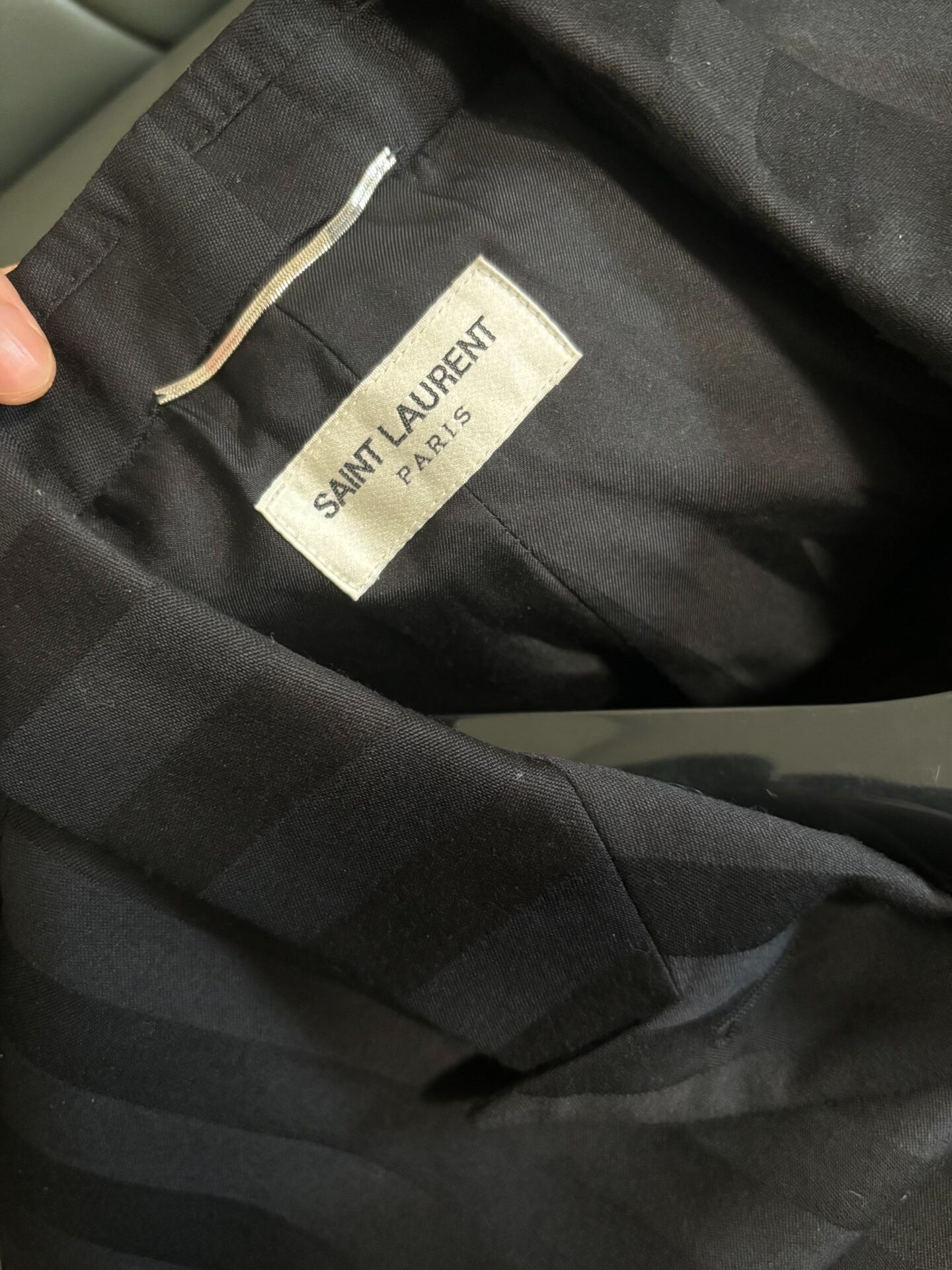 Saint Laurent Double-Breasted Black Suit Jacket