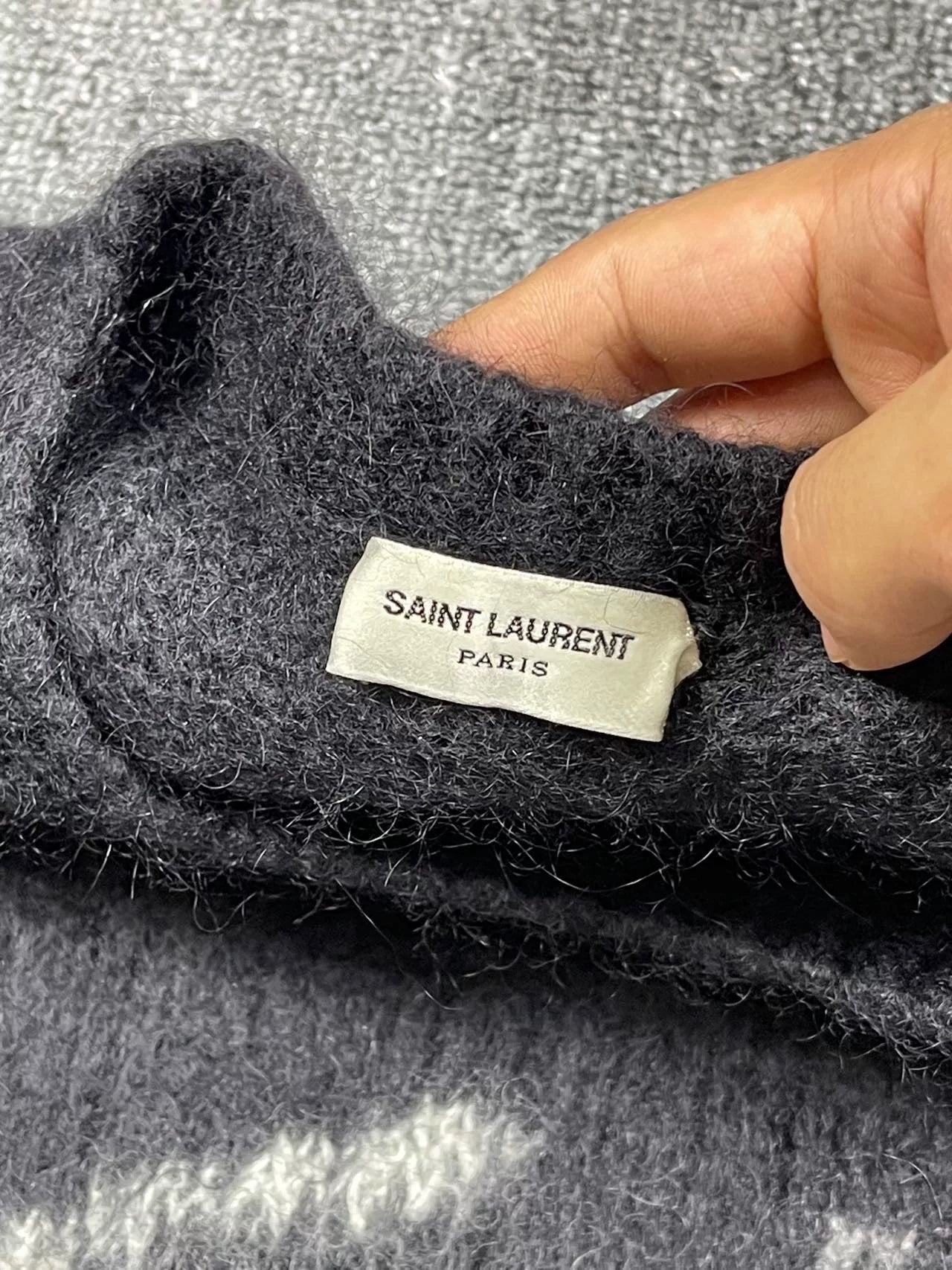 Saint Laurent FW22 Letter Jacquard Sweater
