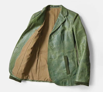 Yohji Yamamoto Cobra Skin Leather Jacket