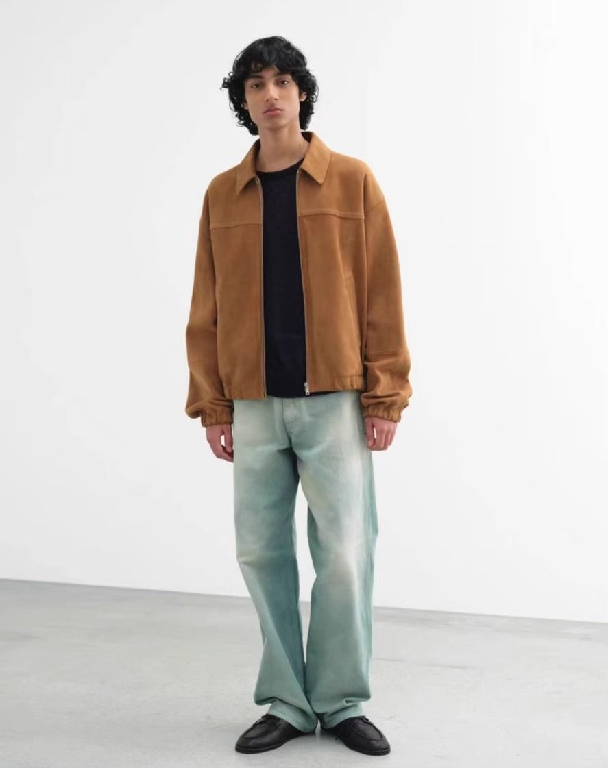 AURALEE 25SS Lamb Suede Zip Blouson