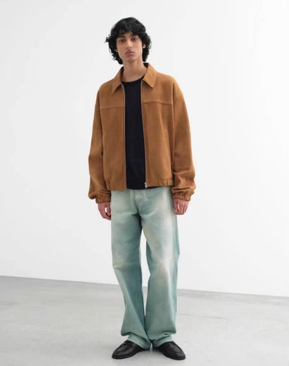 AURALEE 25SS Lamb Suede Zip Blouson