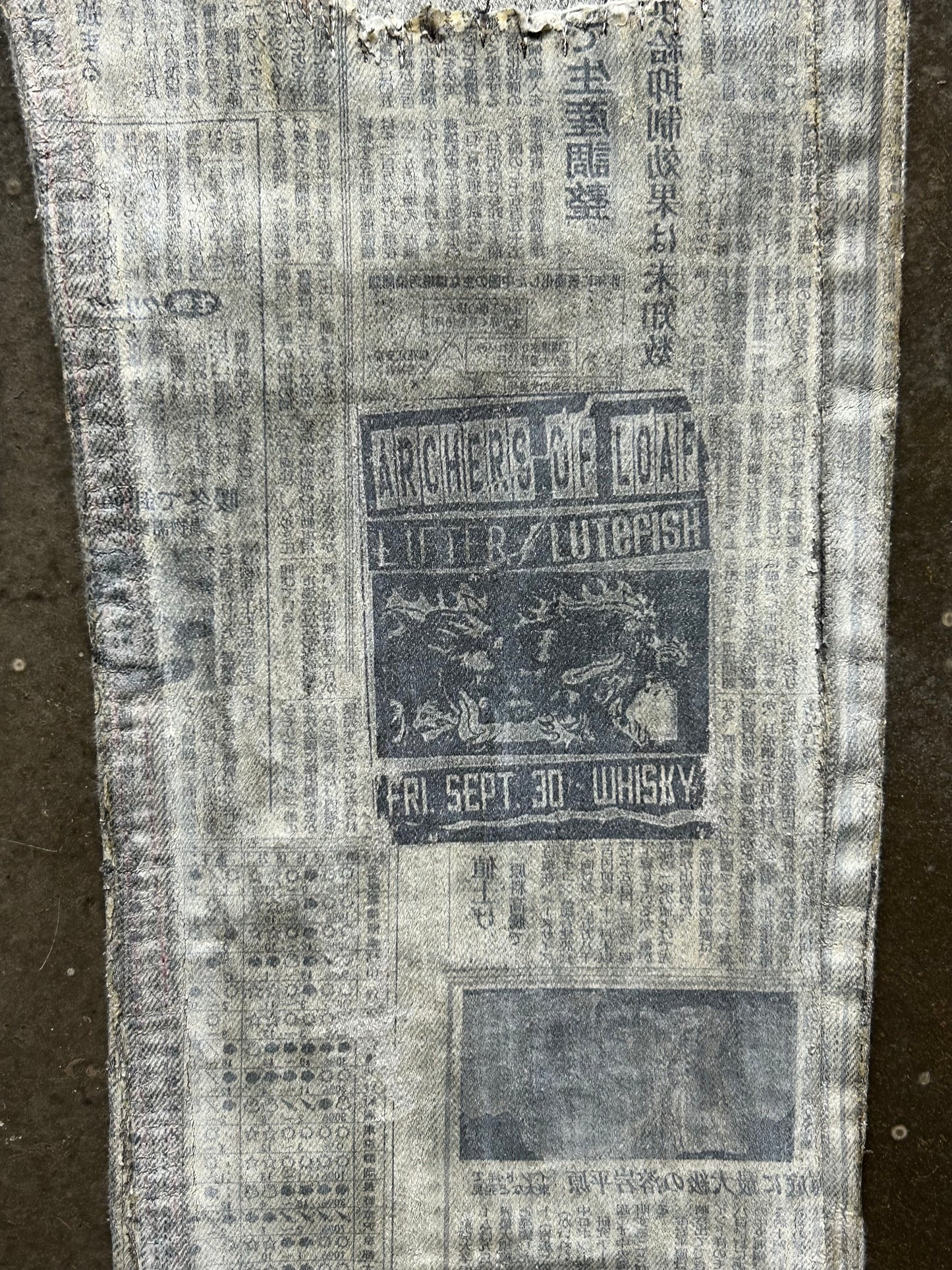 Diamond Dogs Wax Coated Denim Pants