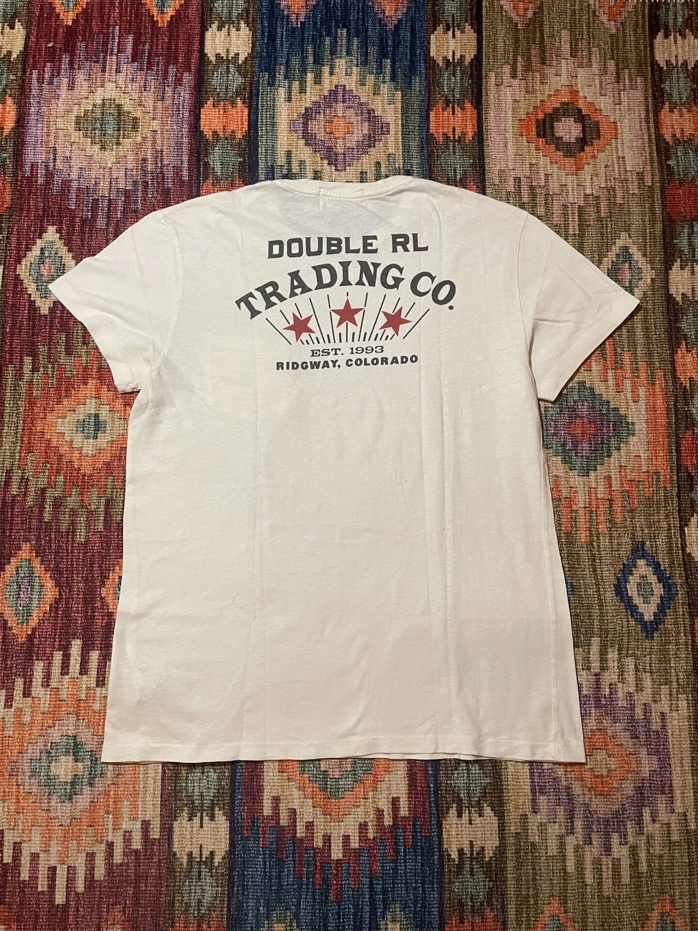 RRL Vintage Western Cowboy Print T-Shirt