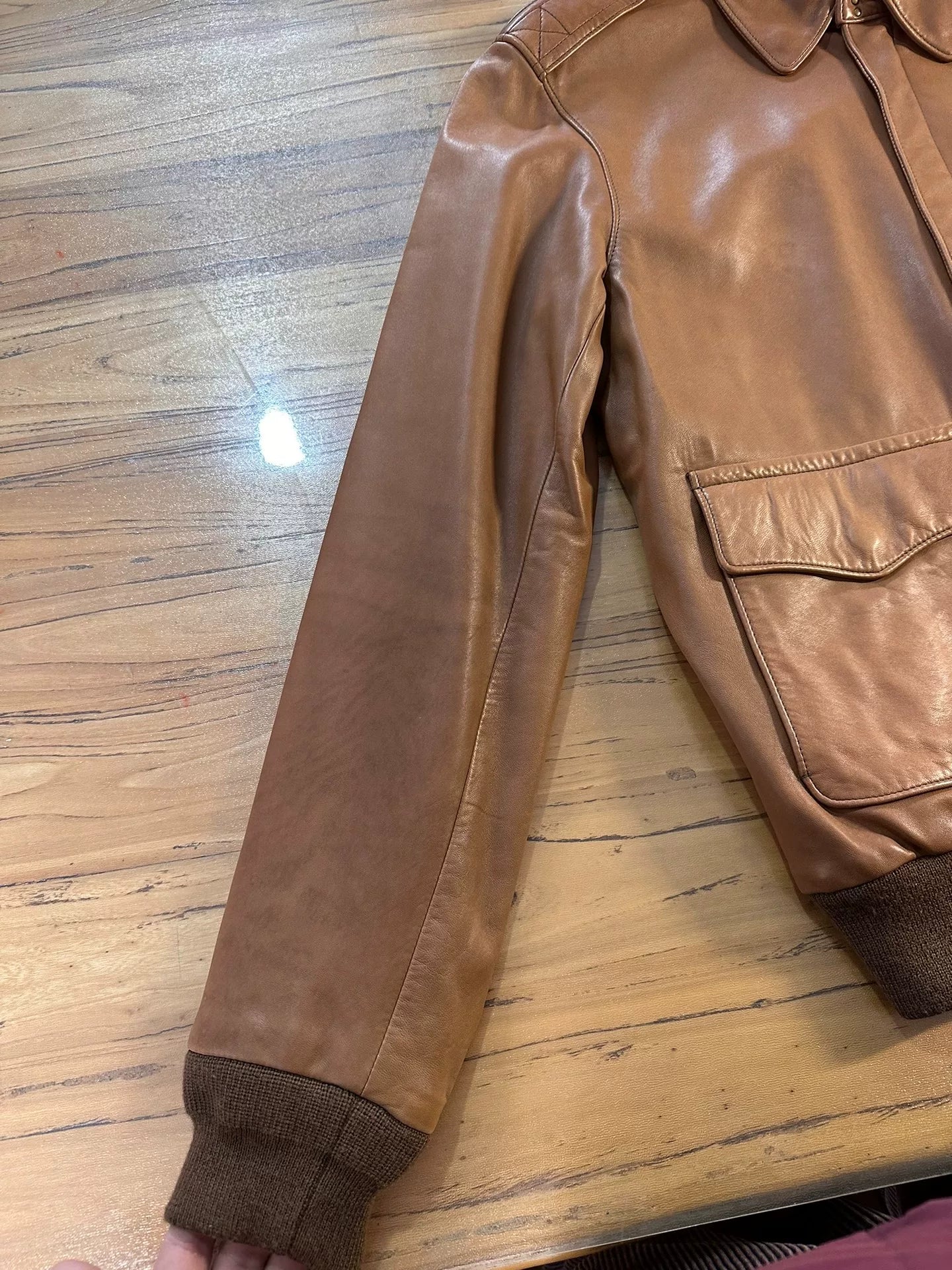 RRL Ralph Lauren A2 Leather Jacket