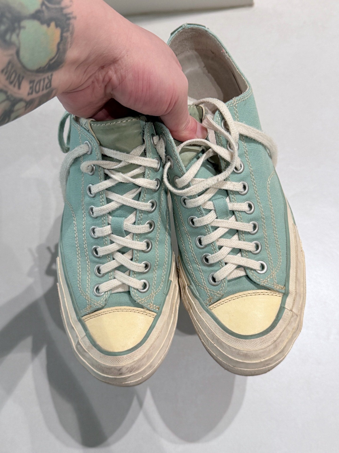 Authentic Visvim Platform Canvas Shoes