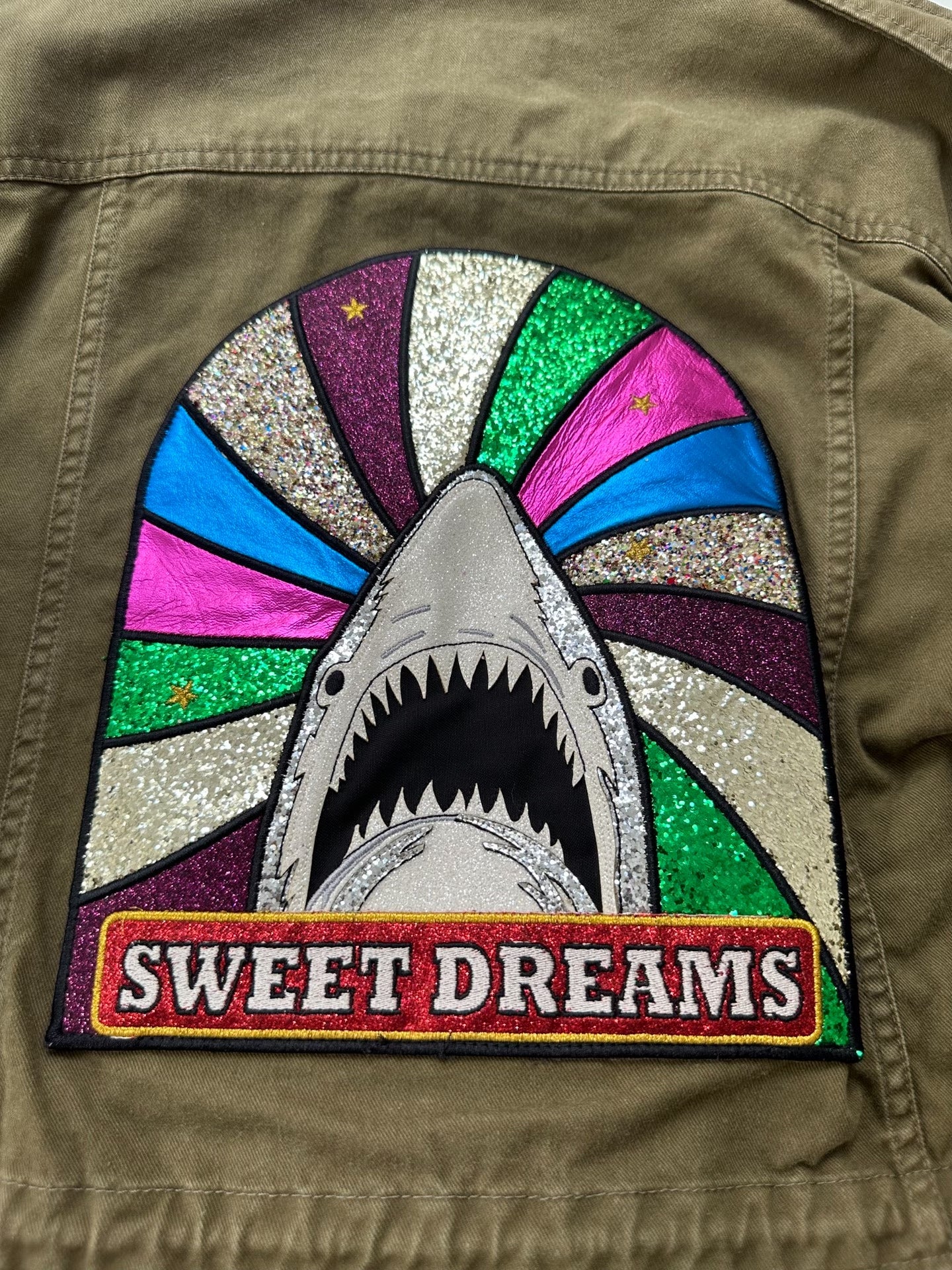 Saint Laurent Olive Green Shark Jacket