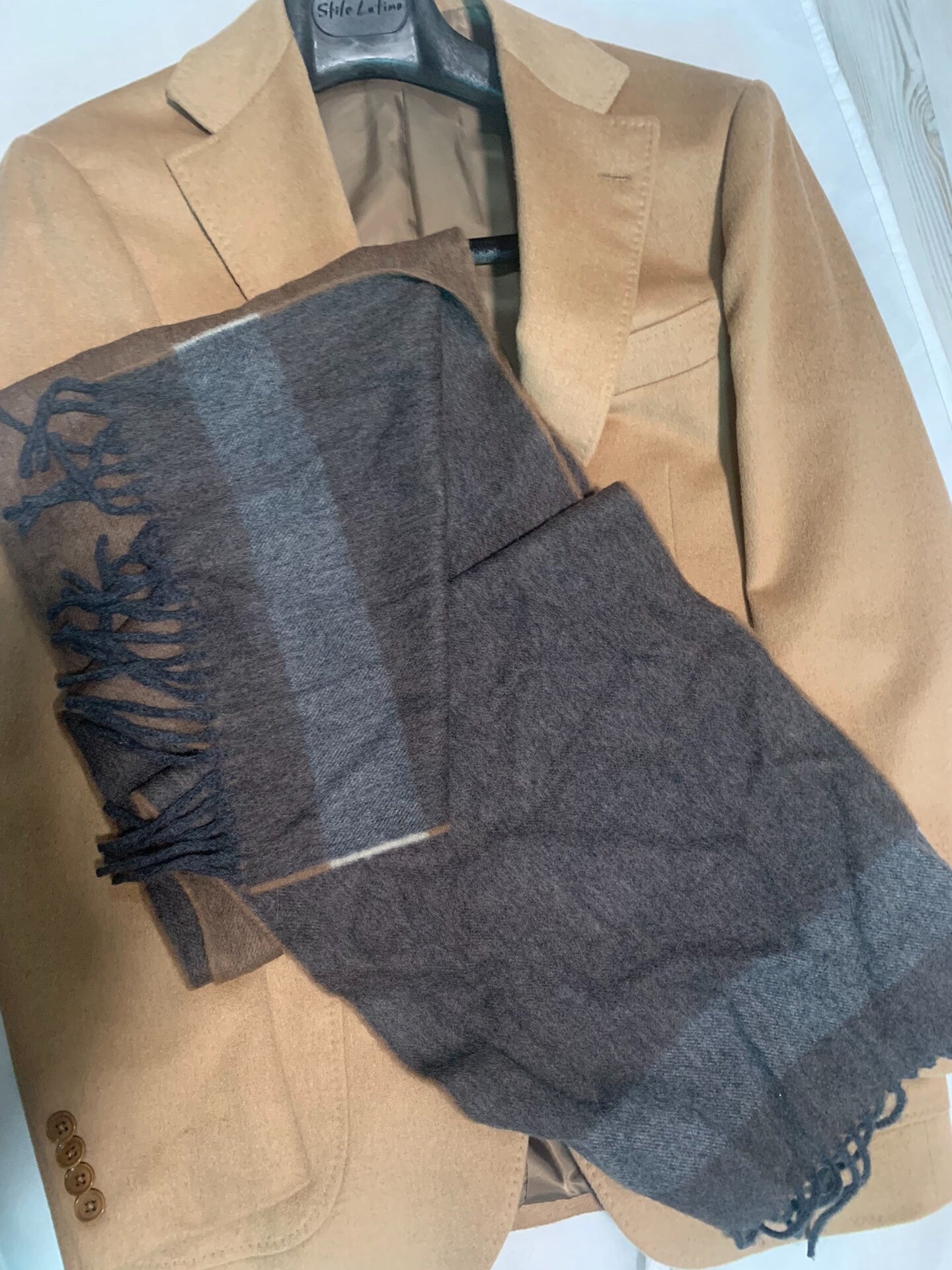 drakes wool angora rabbit hair scarf