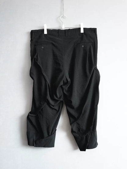 Yohji Yamamoto Irregular Pleated Trousers