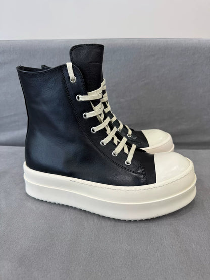 Rick Owens Thick Sole High Top Sneakers