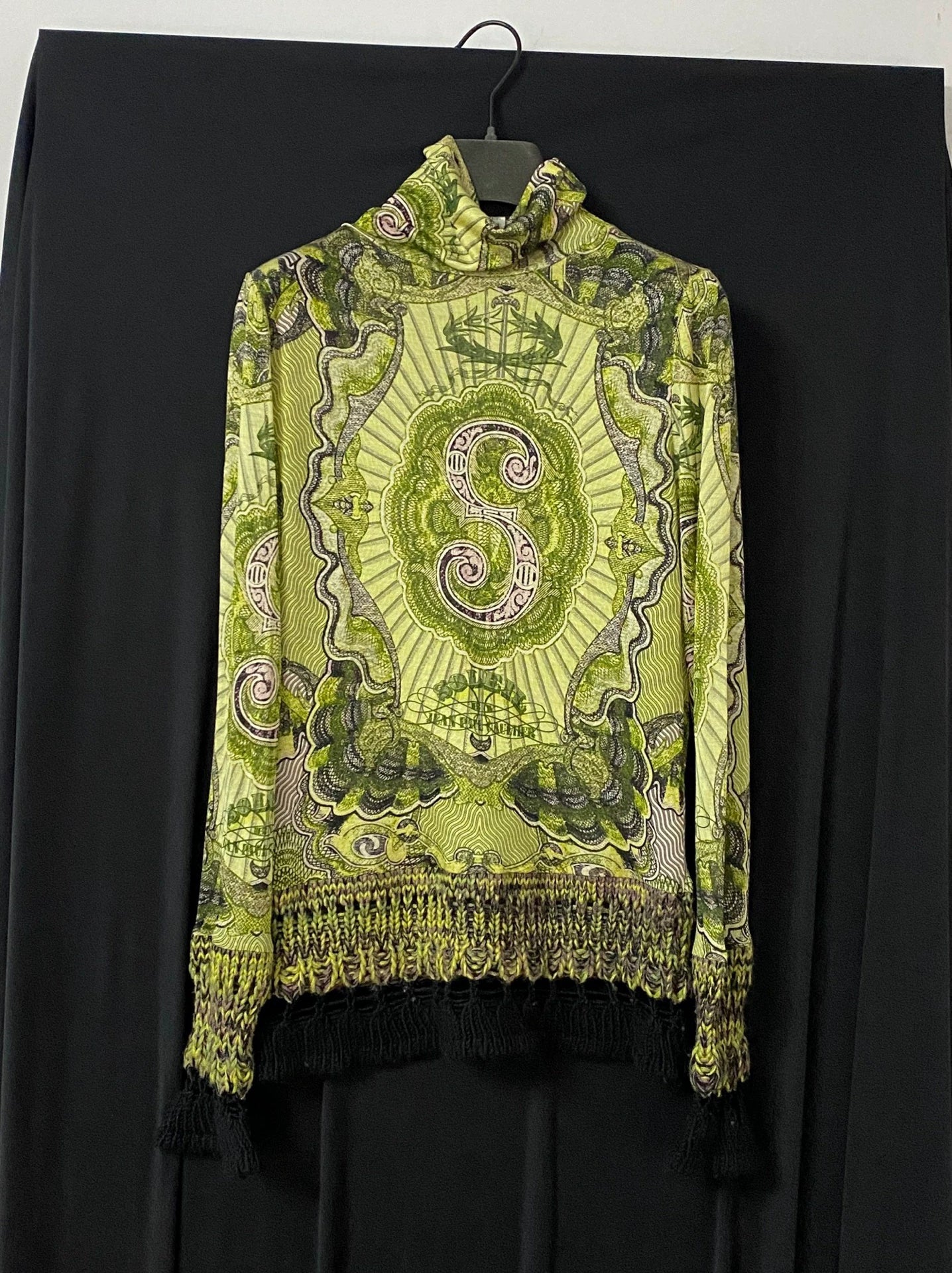 Jean Paul Gaultier Green Dragon Mesh Shirt