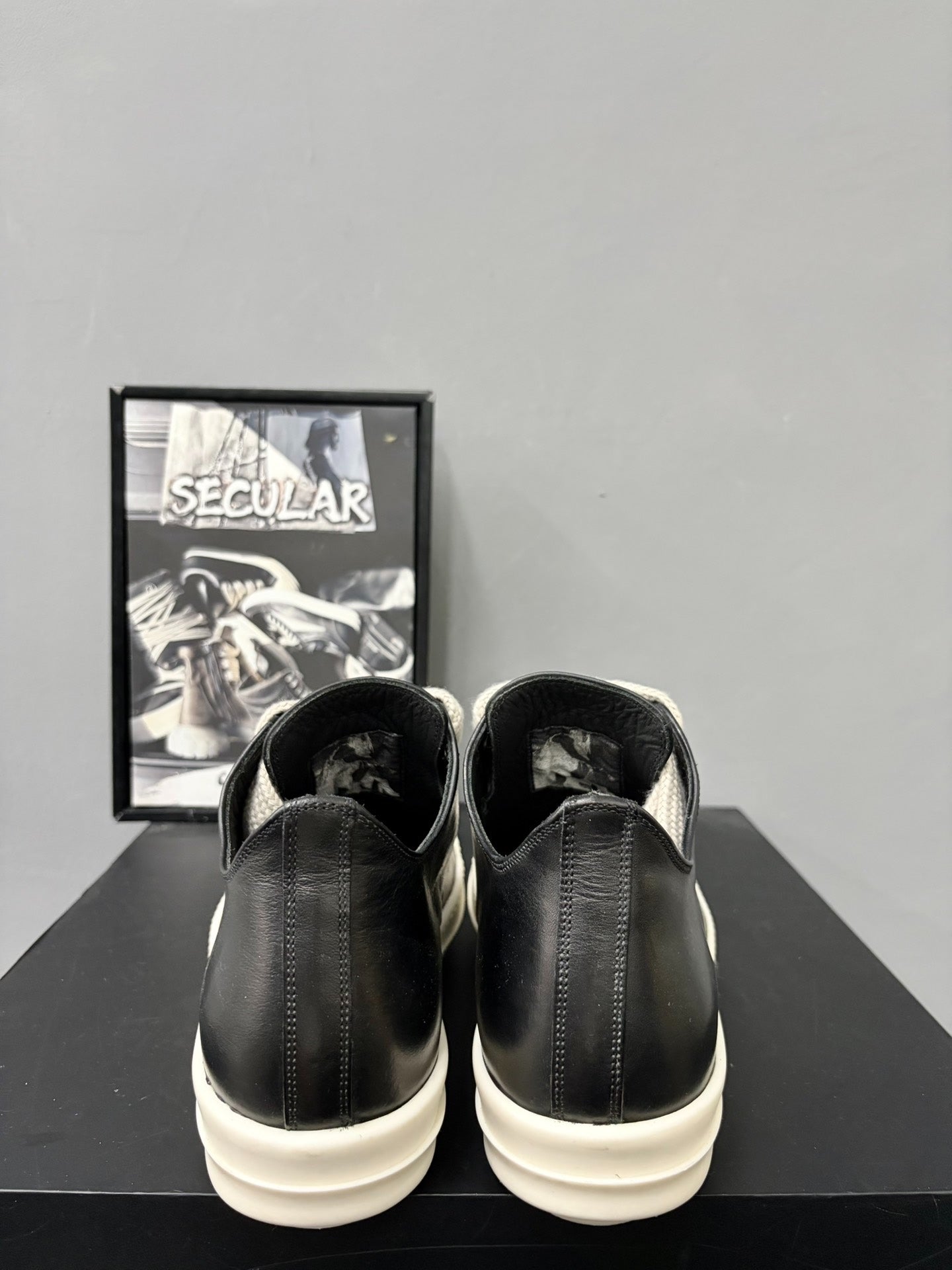 Rick Owens 25FW Mainline Leather Sneakers