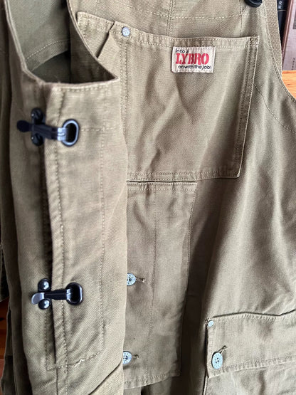 stylish canvas overalls with intricate detailing