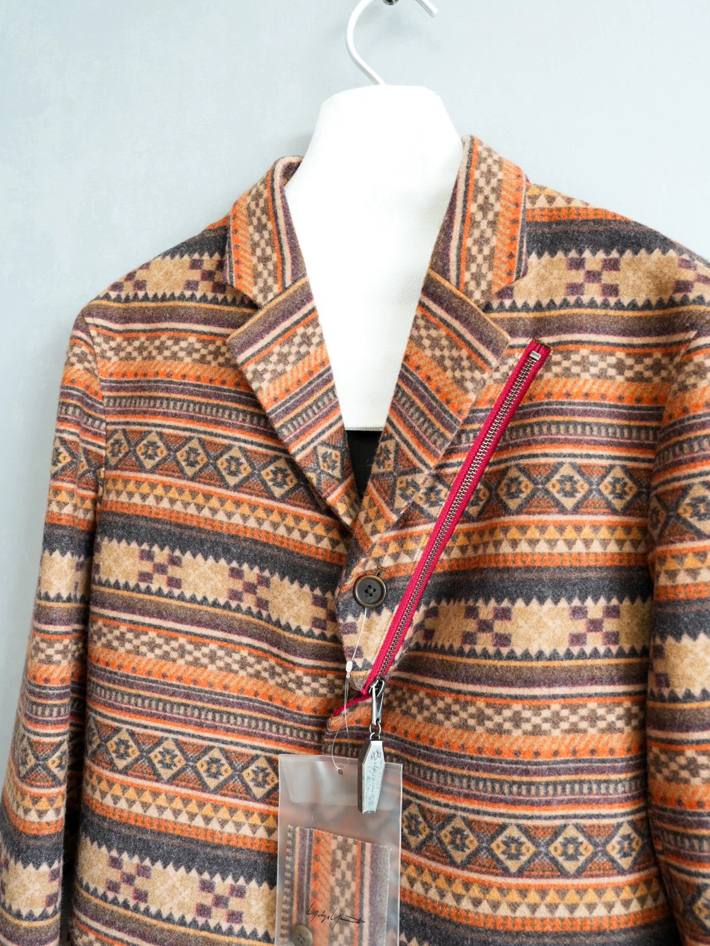 Yohji Yamamoto Patterned Zip Jacket