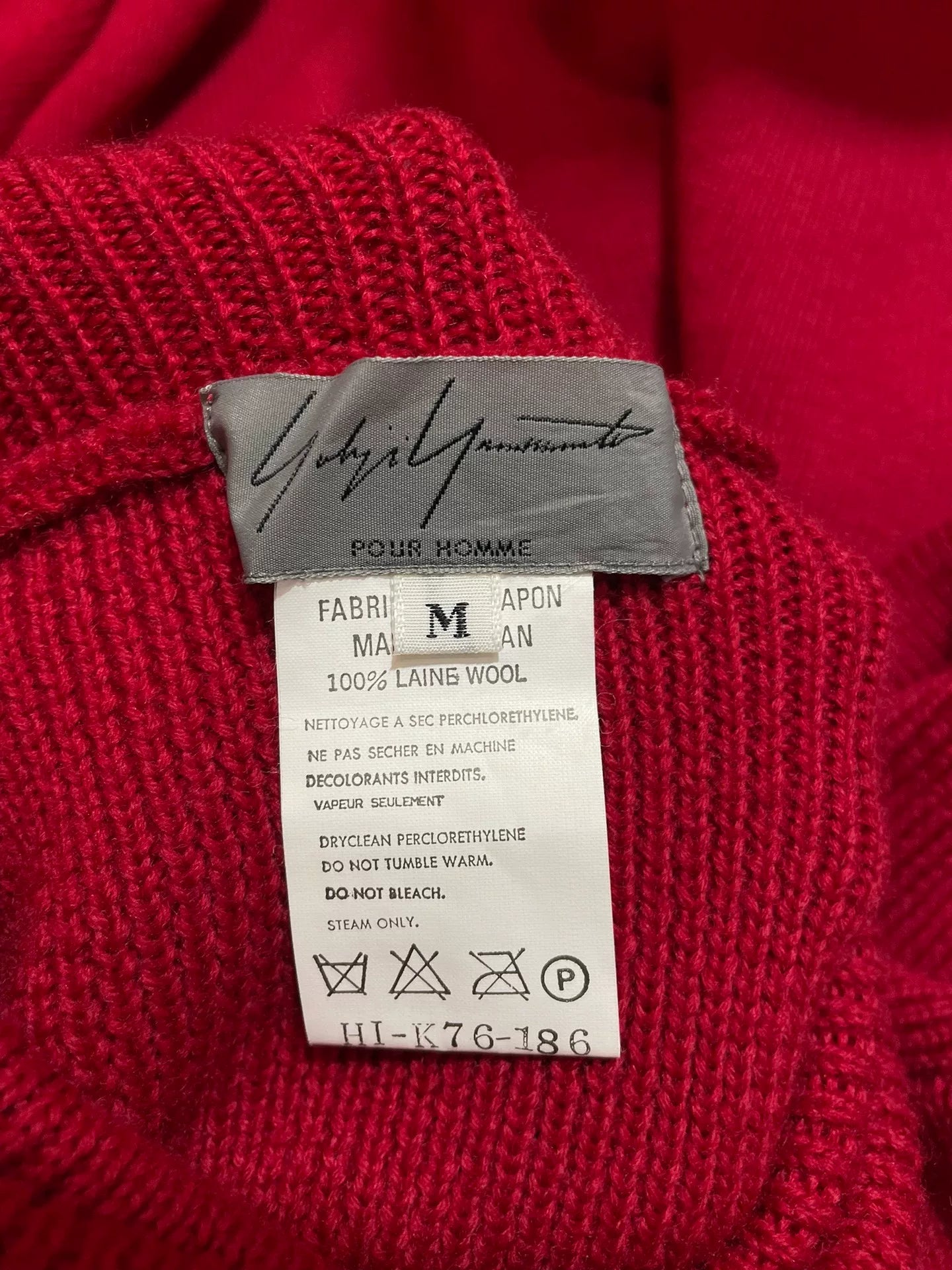 Yohji Yamamoto 97AW Vibrant Turtleneck Sweater