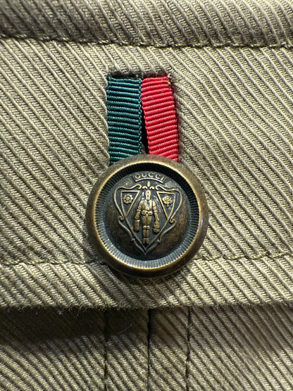 Gucci Military Jacket in Canvas Fabric