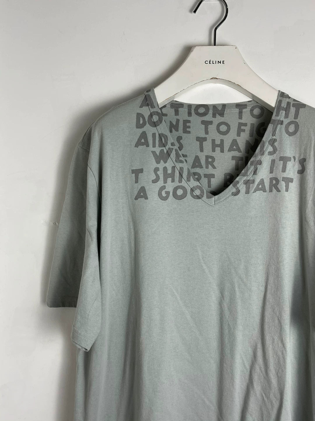 maison martin margiela aidscare tee shirt