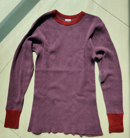 bootleggers skull waffle long sleeve shirt