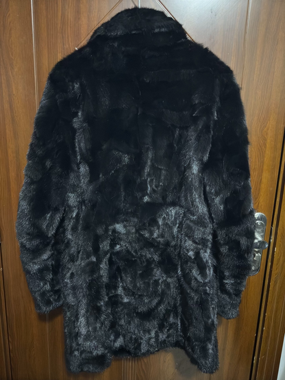 Saint Laurent 15FW Double-Breasted Mink Coat