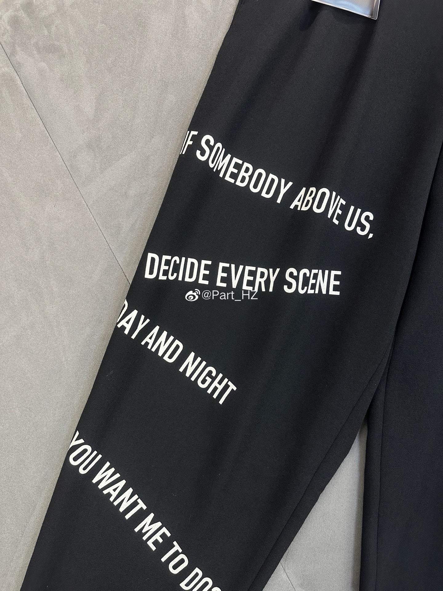 Yohji Yamamoto A/W 2021 Slogan Set