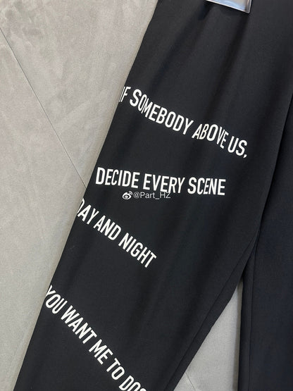 Yohji Yamamoto A/W 2021 Slogan Set