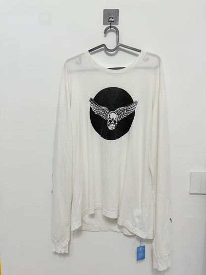 Chrome Hearts Black Foti Skull Angel Longsleeve