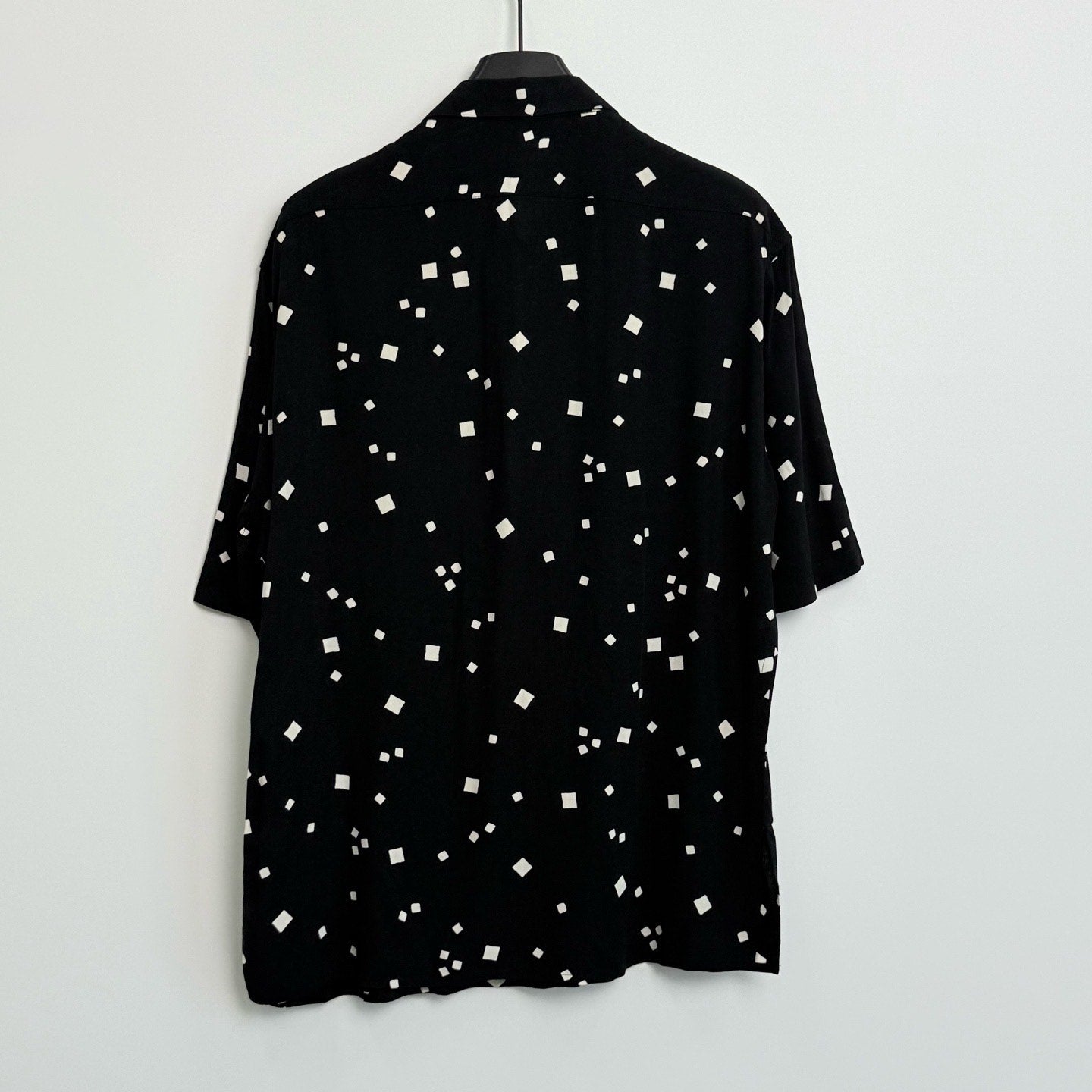Saint Laurent Splatter Silk Short-Sleeve Shirt