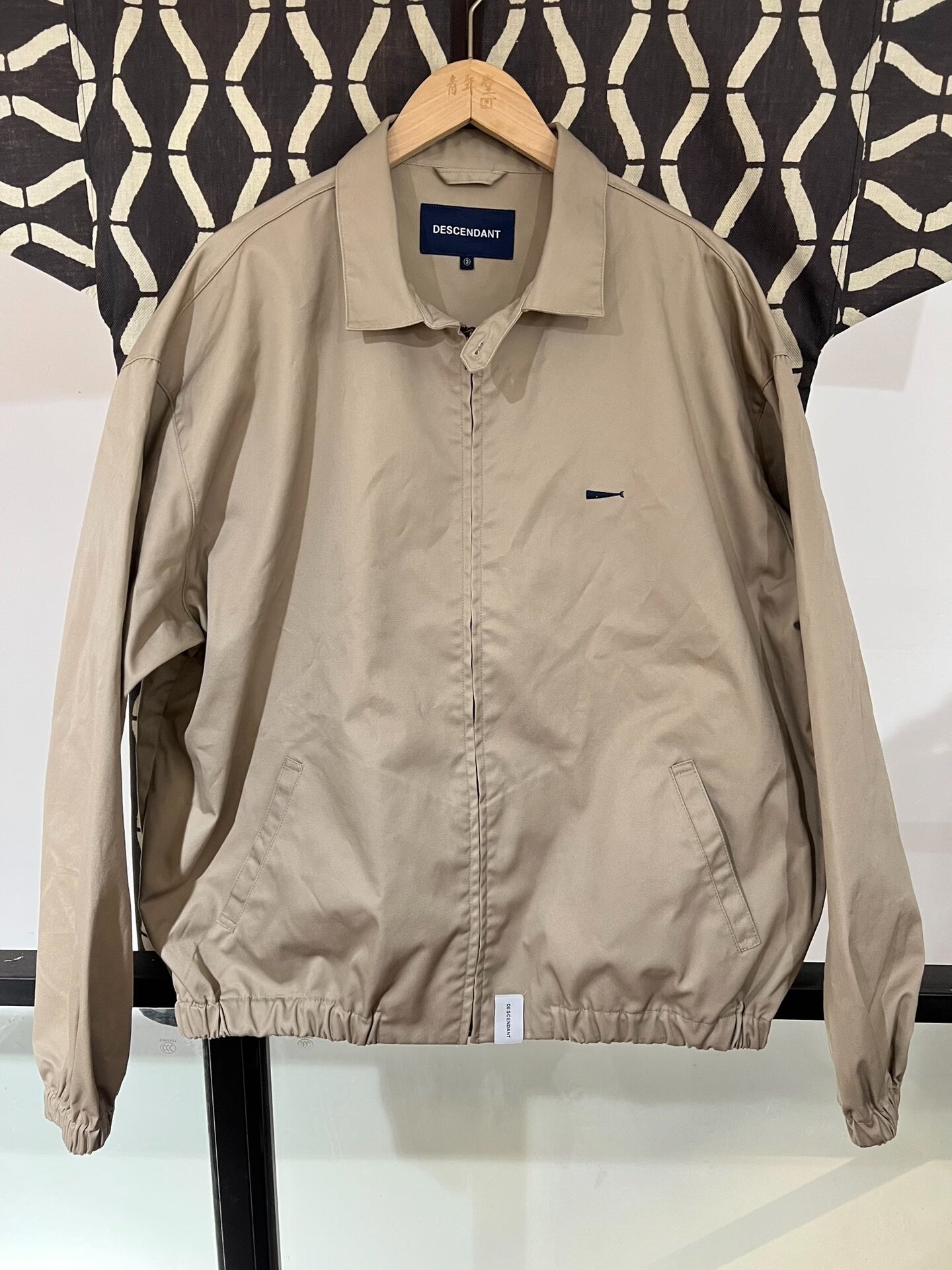 beige lightweight jacket by DCDT Descendant