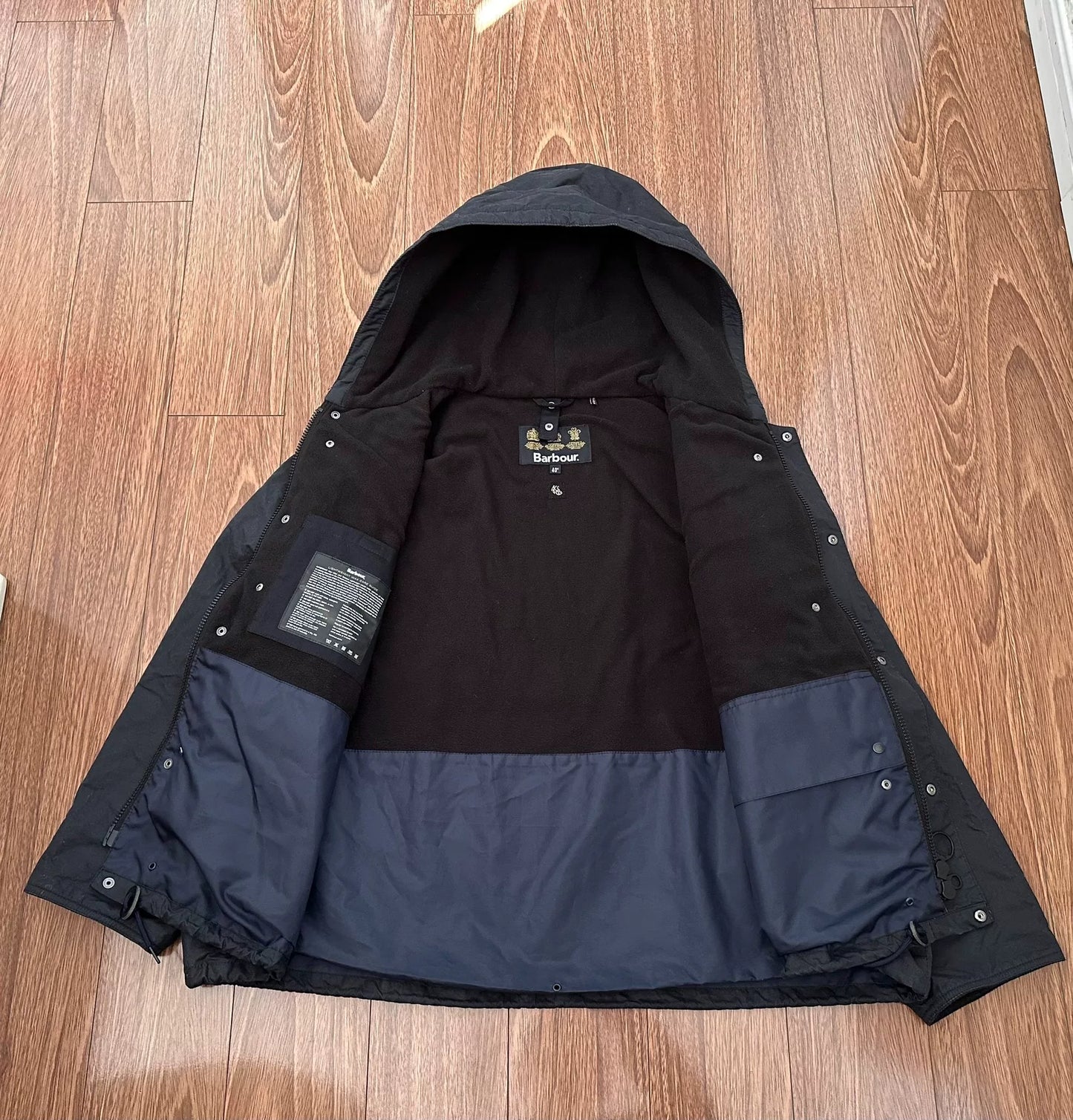 kaptain sunshine barbour hooded transport jacket
