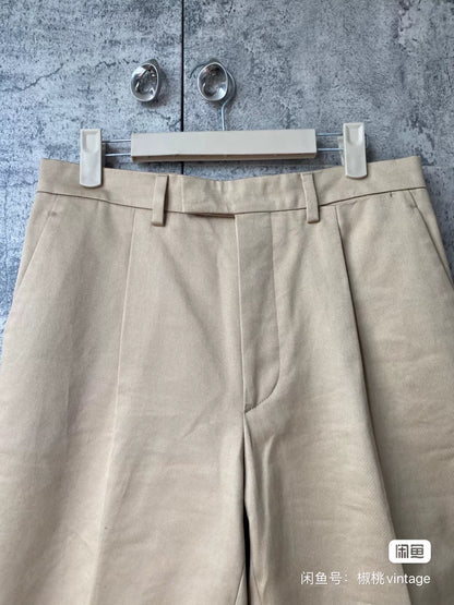 Prada Beige Straight Leg Trousers for Men
