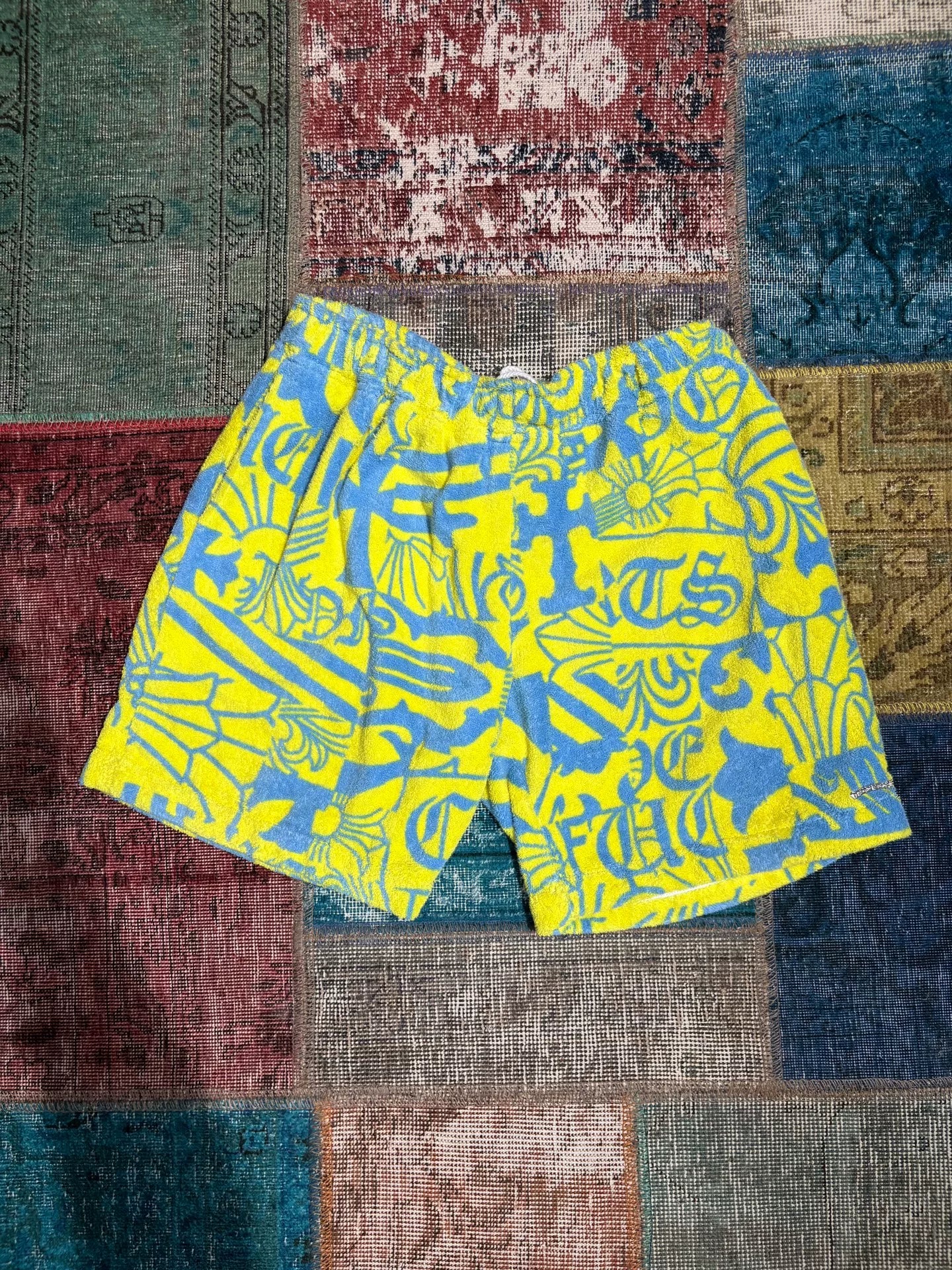 Chrome Hearts Yellow Beach Towel Shorts
