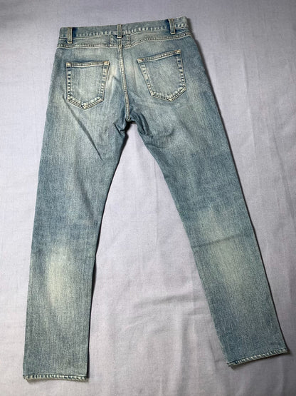 Saint Laurent Distressed Skinny Jeans