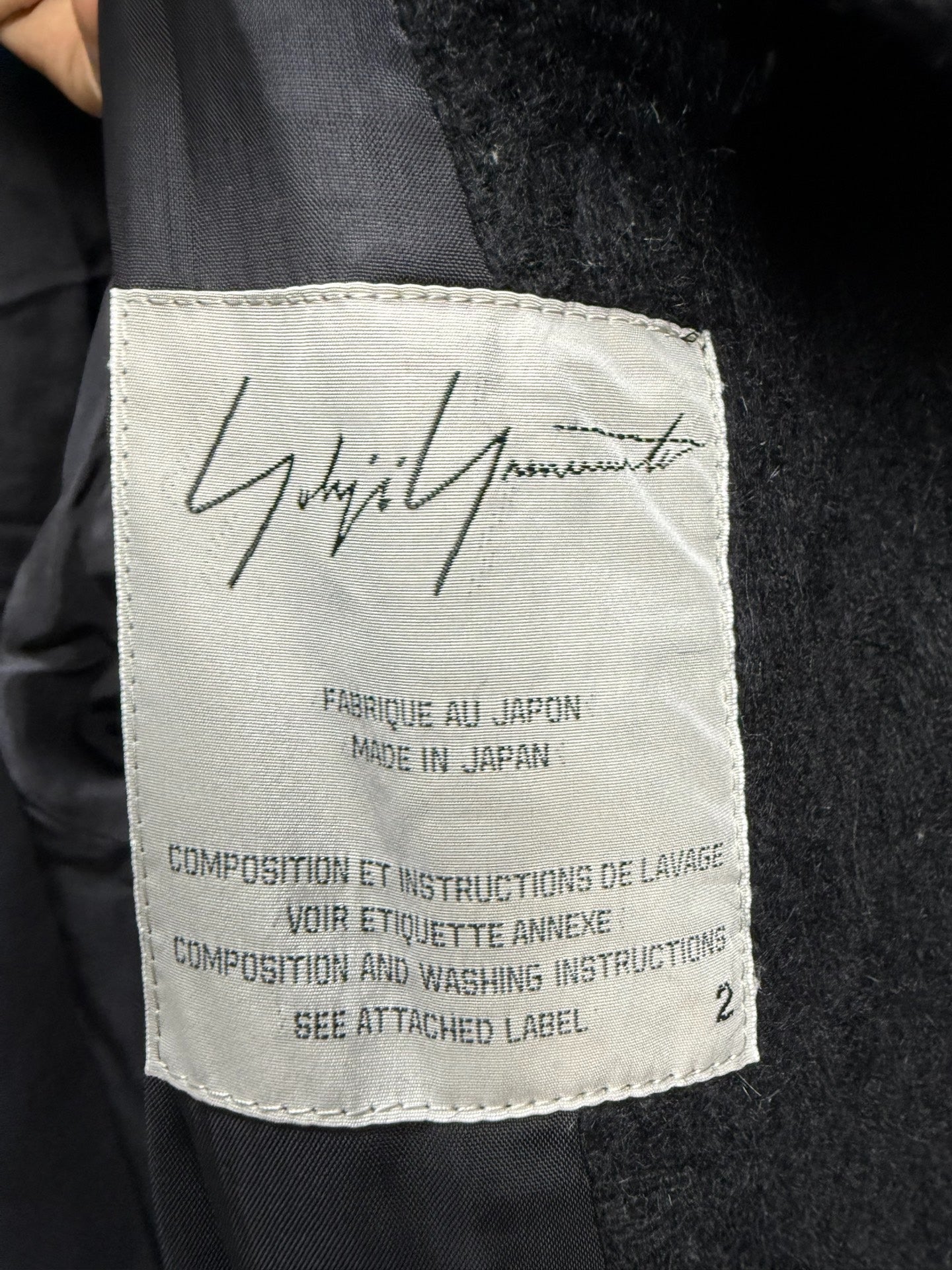 Yohji Yamamoto Mainline Chunky Wool Coat