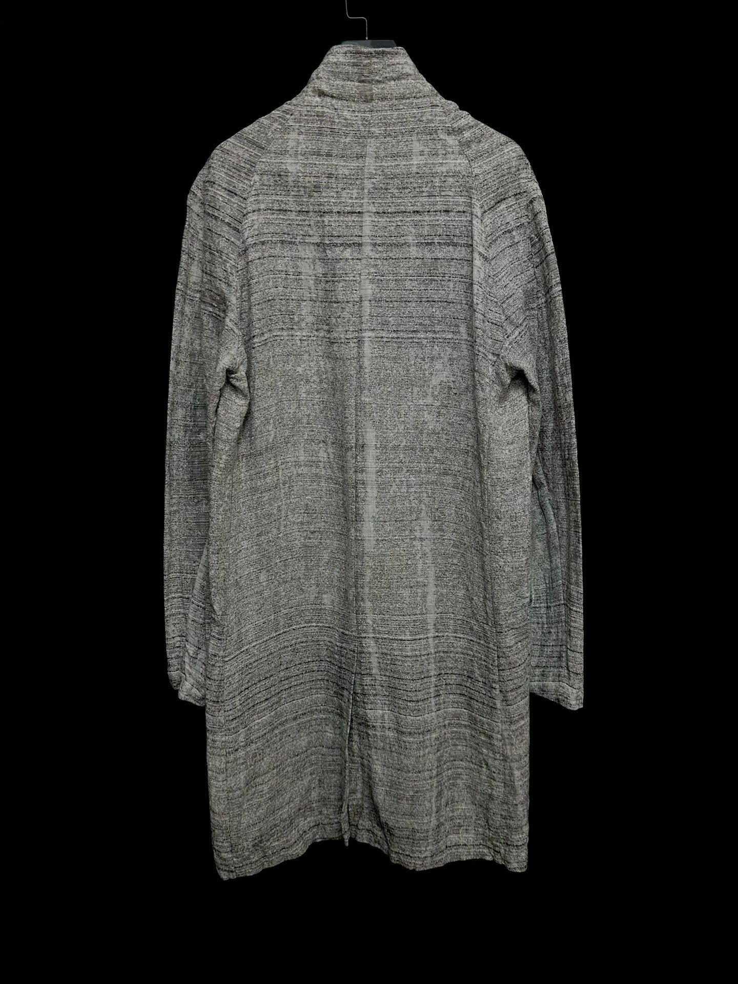 vintage linen blend long coat