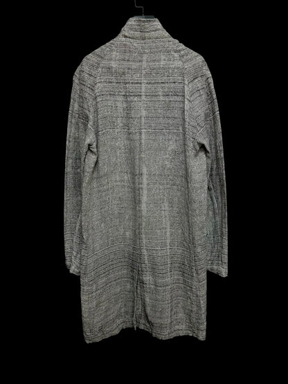 vintage linen blend long coat